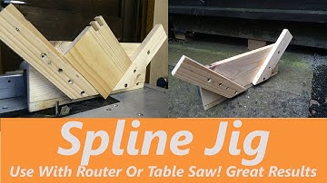 How To Make a Spline Jig (Use with Table Saw OR Router)