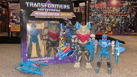Transformers generation one bomb burst review. G1 pretender bomb-burst decepticon collection legacy
