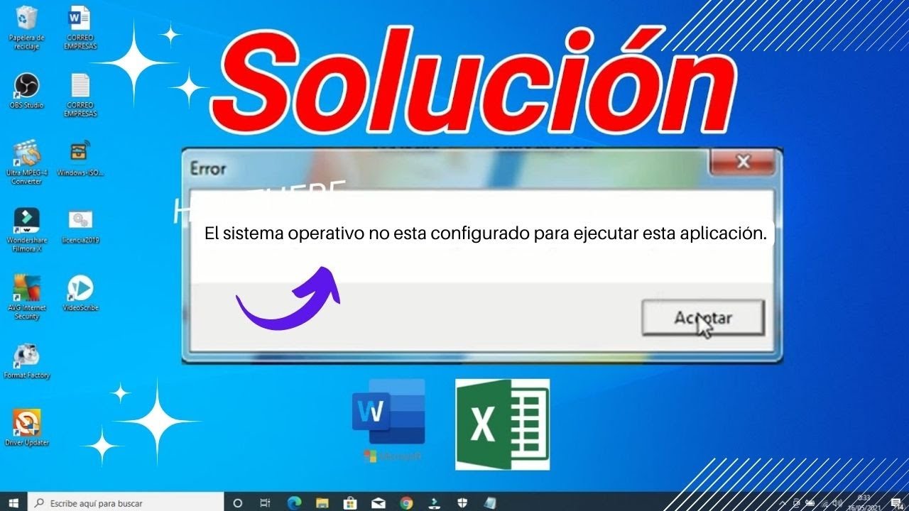 ✓El sistema operativo no está configurado para ejecutar esta aplicación  (Solución Microsoft Office ) - YouTube