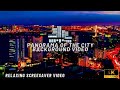 Screensaver 4k Panorama of the City  | Relaxing City lights skyline Screensaver - Background 4k