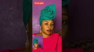 Rose gele #quick #headwrap #gele #ashoke #youtubeshorts #highlights #easy