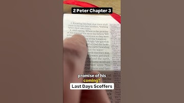 Last Days Scoffers (2 Peter 3:3-5) #bibleverse
