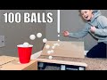 The 100 Ball Trick Shot