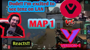 Shroud  Reacts to  SEN  Vs  V1!! GRAND FINALS !! MAP 1