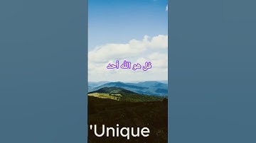 سورة الإخلاص #توحيد #عبادة #حق