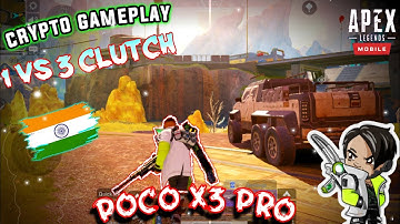 APEX LEGENDS MOBILE | BEST CRYPTO GAMEPLAY ⚡ | POCO X3 PRO |