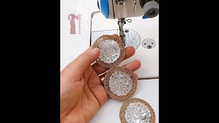 خياطة وتركيب دانتيل مدور - Lace stitching #خياطة #فصالات #sewing #viral #shorts #explore #short