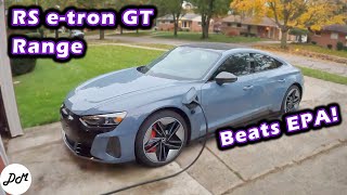 2022 Audi RS e-tron GT – Range & Efficiency Test | Real-world Highway