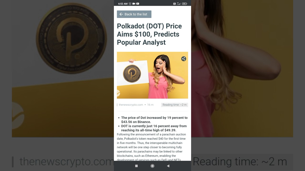 Polkadot (DOT) Price Aims $100 