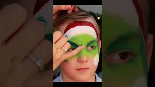 Grinch face painting tutorial