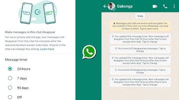 Set default Message timer for One Person WhatsApp