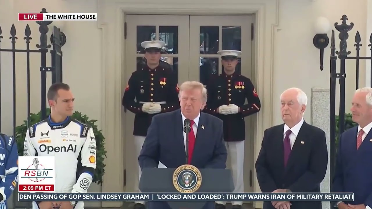 WATCH: President Trump Participates in Freedom 250 Grand Prix Showcase - 7/13/26