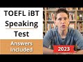 Toefl ibt speaking practice test