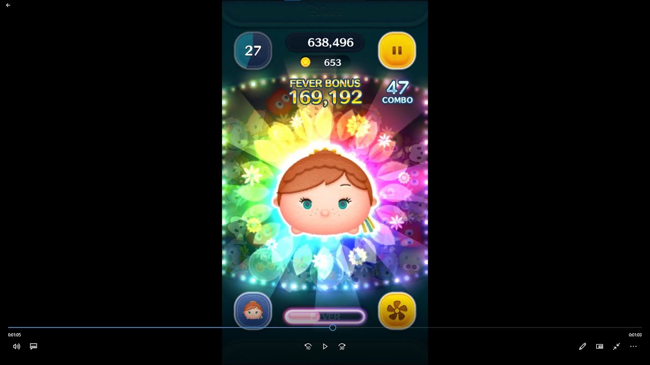 Tsum Tsum #70 - Birthday Anna - Max Skill!