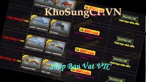 Hướng Dẩn Cách Mua Báu Vật CF