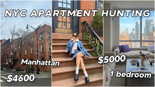 A FULL DAY OF APARTMENT HUNTING IN NYC (1 bedroom w/ rent prices)