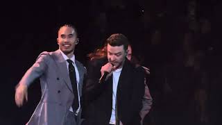 Justin Timberlake performs Imagination on The Forget Tomorrow Tour in Vancouver on 4/29/24.