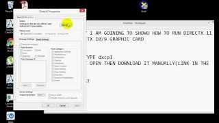HOW TO RUN DIRECTX 11 GAMES ON DIRECTX 10/9 GRAPHIC CARD (AC UNITY) (WORKS 100%)(HOW TO RUN DIRECTX 11 GAMES ON DIRECTX 10/9 GRAPHIC CARD LINK TO DOWNLOAD DXCPL(Updated):- ..., 2015-05-03T23:10:15.000Z)
