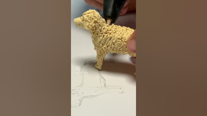 Making a dog with a 3D pen? (Deluxe Pups) #3d #3dpen #3dpenart #3dprinting #satisfying #howto #dog
