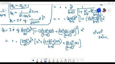 Higher order Linear Differential Equation Rule - 5 - Find Particular Integral when Q (X)= x^m V