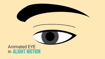 EYE blinking vector animation in Alight Motion