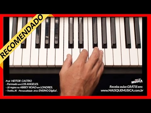 Piano popular - aula iniciante - teclado - Mais qu...