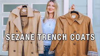 Sezane Scott Trench Coat vs Sezane Clyde Trench Coat Review  Sizing, Color & Cut
