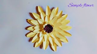 Origami Paper Craft Ideas||Home Decor Ideas||Simple and Beautiful Flowers Making||Hand Made Flower