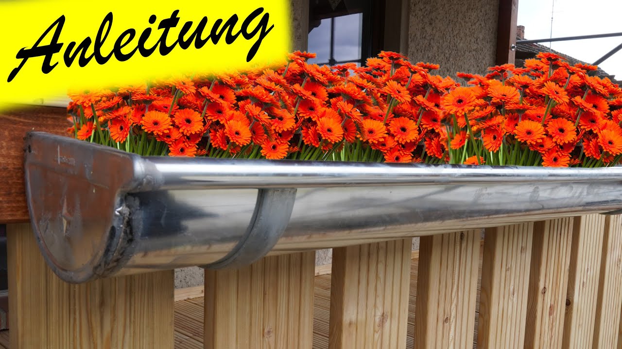 DIY Blumentopf für Balkon