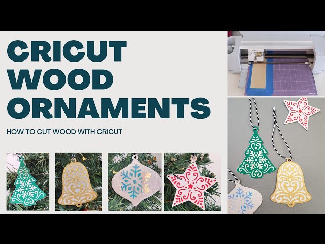 DIY Basswood Christmas Ornaments  Cricut ornaments, Diy cricut