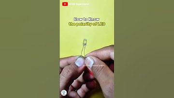Know the Polarity of LED || lLED Experiment || LED polarity #ytshorts #shorts #led