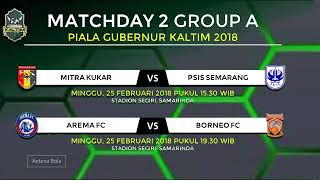 Jadwal Piala Gubernur Kaltim II 2018