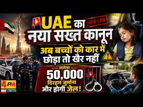 माता-पिता सावधान! कार में बच्चा अकेला मिला तो होगी जेल और 50,000 AED फाइन!