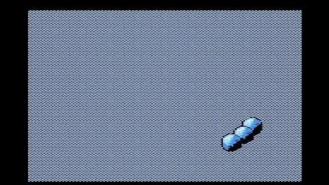 Atari 800 XL 3 software sprites at 50 fps (with preshifted data)