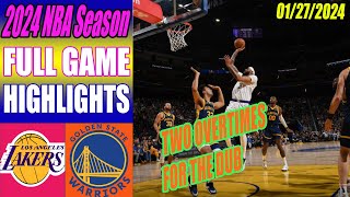 Los Angeles Lakers vs Golden State Warriors FULL GAME\/OT  Jan 27, 2024 | NBA Highlights 2024