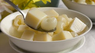 Soy Milk Longan Pudding | Soy Milk Agar-agar Recipe | Chinese New Year Dessert | 豆浆桂圆布丁食谱 | 豆浆燕菜糕食谱 by Ruyi Jelly 2,741 views 3 months ago 3 minutes, 18 seconds