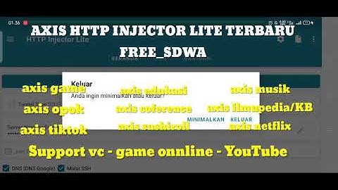 NEW CONFIG HTTP INJECTOR LITE AXIS GAME SUSHIROL OPOK NETFLIX EDUKASI MUSIk TIKTOK COFERENCE KB