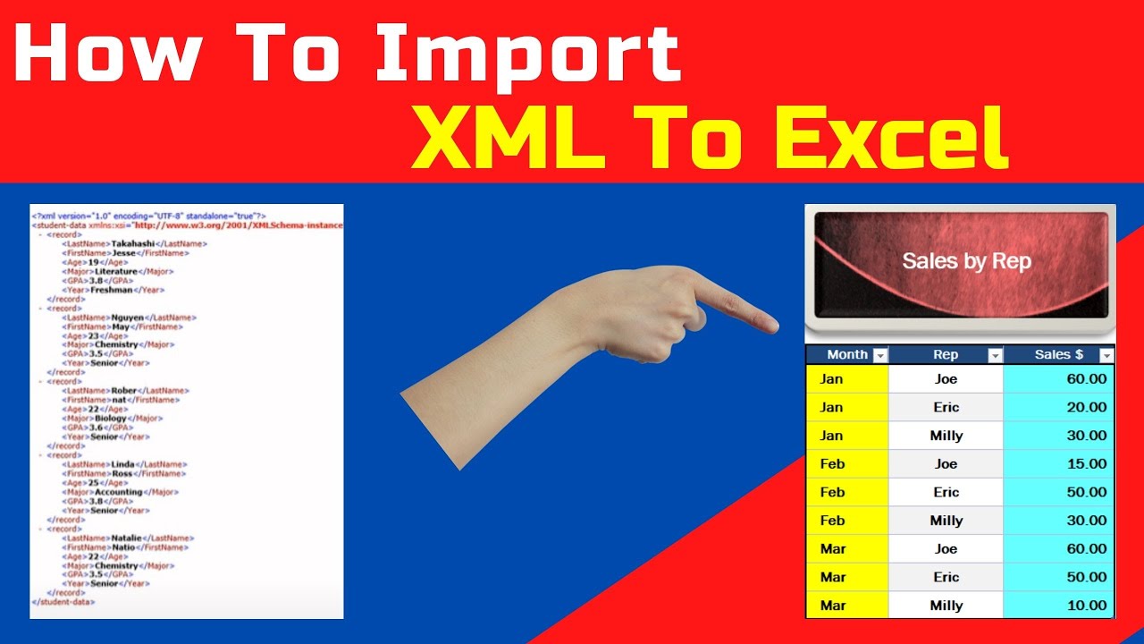 Excel import xml data excel generates a table