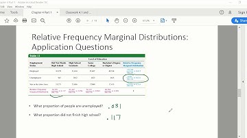 Chapter 4 Part 2 Contingency Tables with StatCrunch