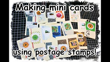 Making mini cards using your scraps and stash video 249