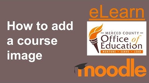 How to add a course image for your course