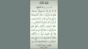 سورة النحل بصوت الشيخ احمد العجمي
