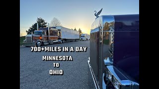 Trucker Vlog|Minnesota To Ohio|Can You Run 700+Miles In A Day??|Making LTL Pick Ups|Trucking Sick|