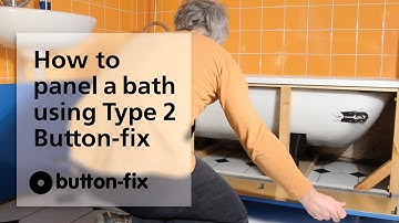 How to fit a bath panel - easy & quick when using Button-fix