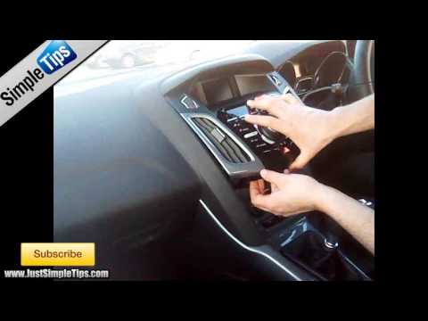 Radio Removal Ford Focus MK3 (2011 - Present) | JustAudioTips - YouTube