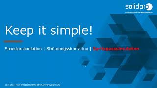 KEEP IT SIMPLE SOLIDWORKS PLASTICS | Webinaraufzeichnung