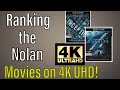 Ranking the Christopher Nolan Movies on 4K UHD Blu-ray!