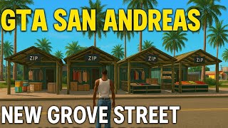 GTA San Andreas New Grove Street Near Market | No CLEO Mapping Mod for Android & PC
