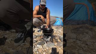 Camp Cooking - Ribeye Steak 🥩 #steak #chimmichurri