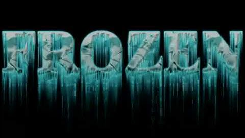 Photoshop tutorial: Frozen text